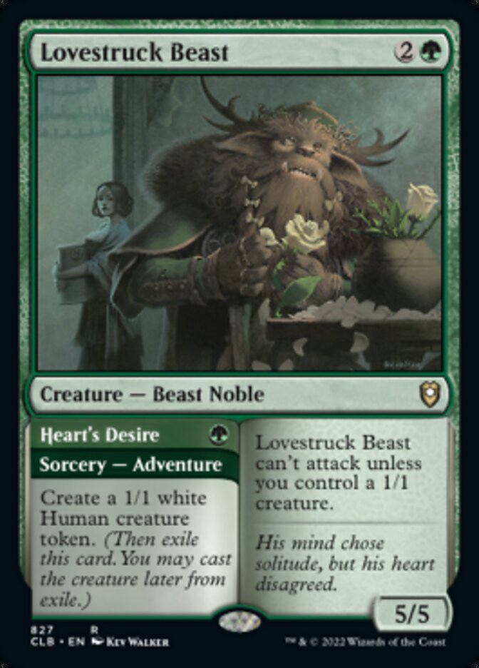 Lovestruck Beast // Heart's Desire [Commander Legends: Battle for Baldur's Gate] | Jomio and Rueliete's Cards and Comics