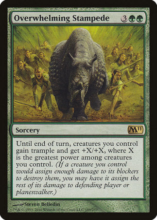 Overwhelming Stampede [Magic 2011] | Jomio and Rueliete's Cards and Comics