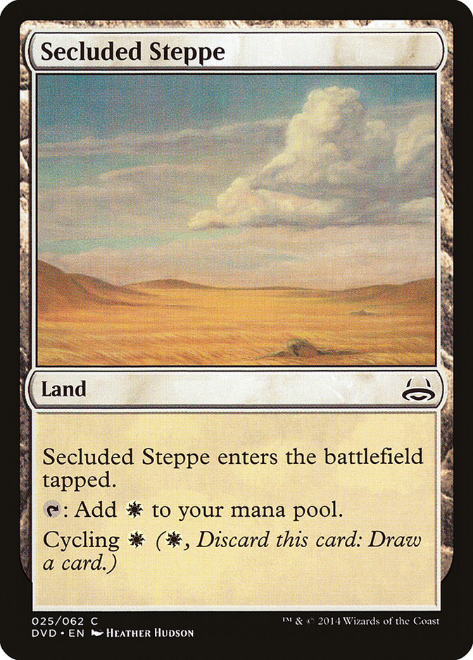 Secluded Steppe (Divine vs. Demonic) [Duel Decks Anthology] | Jomio and Rueliete's Cards and Comics