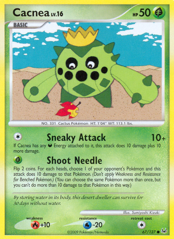 Cacnea (67/127) [Platinum: Base Set] | Jomio and Rueliete's Cards and Comics