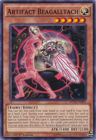 Artifact Beagalltach [MP15-EN007] Common | Jomio and Rueliete's Cards and Comics