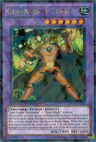 Gem-Knight Topaz [DT05-EN036] Ultra Rare | Jomio and Rueliete's Cards and Comics