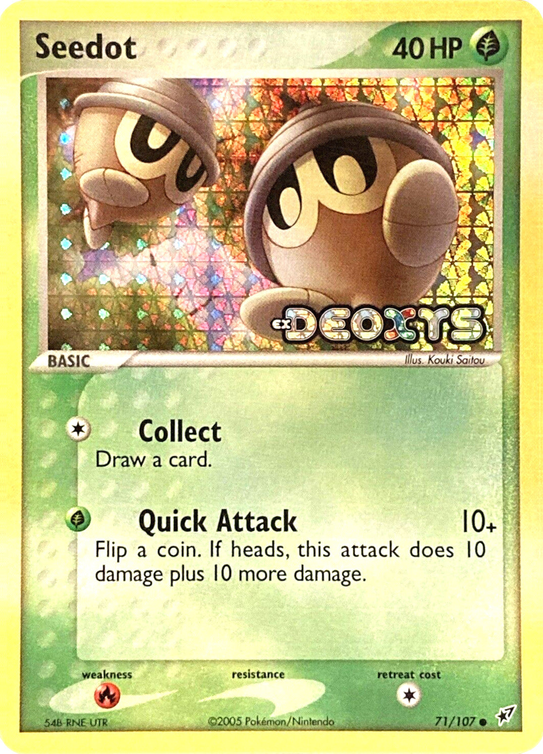 Seedot (71/107) (Stamped) [EX: Deoxys] | Jomio and Rueliete's Cards and Comics
