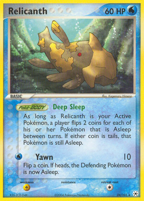 Relicanth (24/101) [EX: Hidden Legends] | Jomio and Rueliete's Cards and Comics