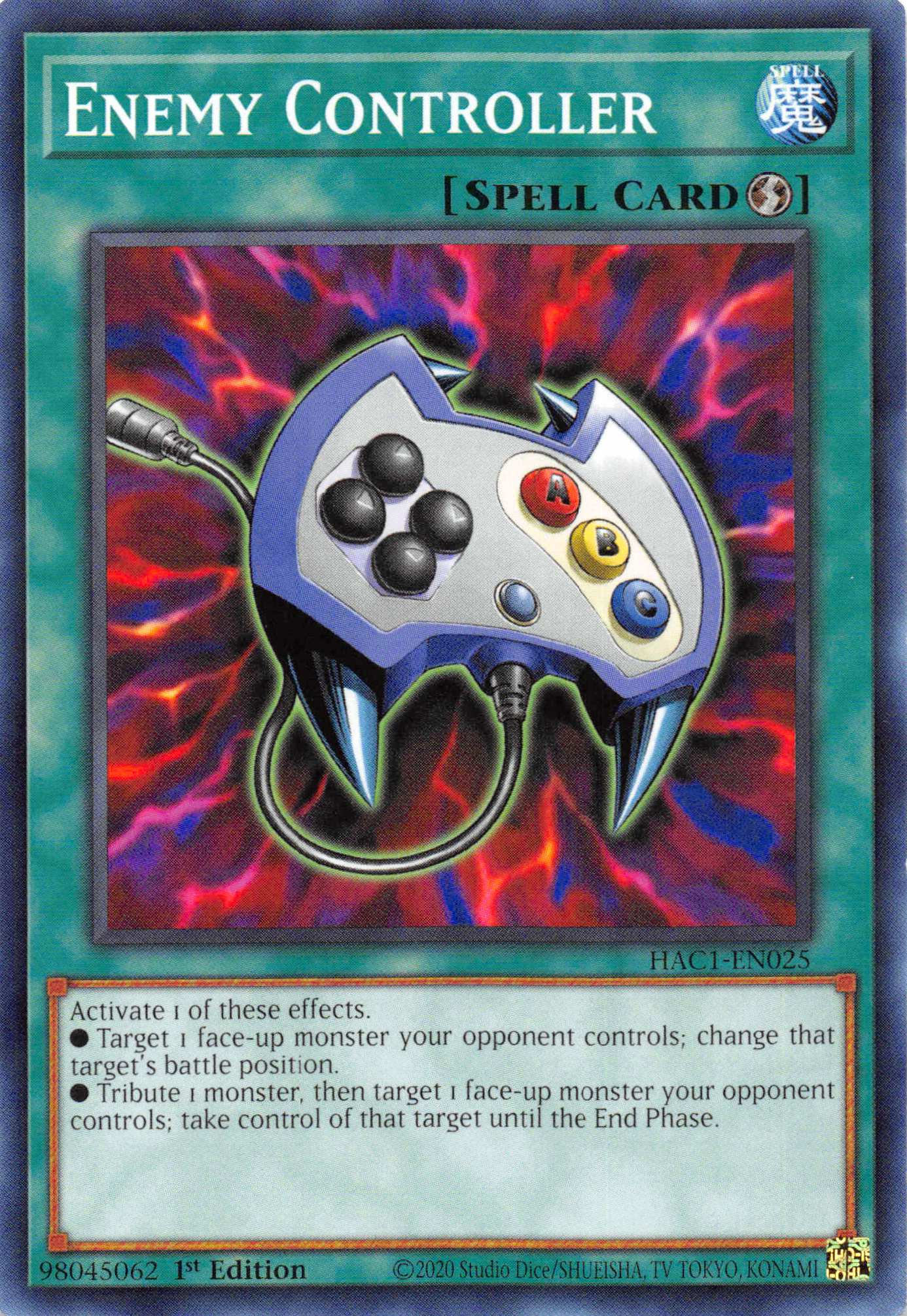 Enemy Controller [HAC1-EN025] Common | Jomio and Rueliete's Cards and Comics