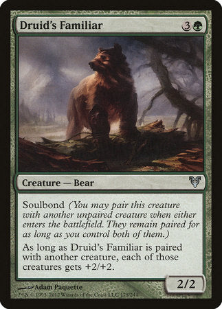 Druid's Familiar [Avacyn Restored] | Jomio and Rueliete's Cards and Comics