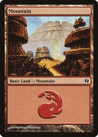 Mountain (76) [Duel Decks: Venser vs. Koth] | Jomio and Rueliete's Cards and Comics