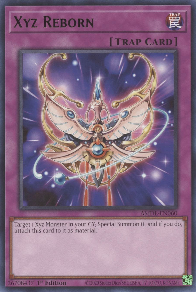 Xyz Reborn [AMDE-EN060] Rare | Jomio and Rueliete's Cards and Comics
