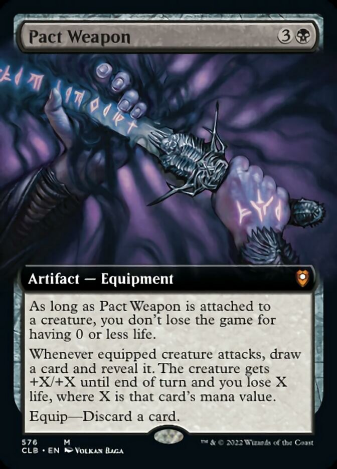 Pact Weapon (Extended Art) [Commander Legends: Battle for Baldur's Gate] | Jomio and Rueliete's Cards and Comics