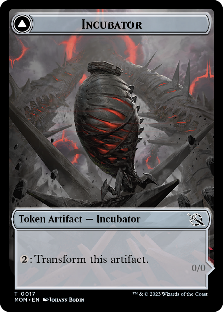 Incubator // Phyrexian (17) Double-Sided Token [March of the Machine Tokens] | Jomio and Rueliete's Cards and Comics