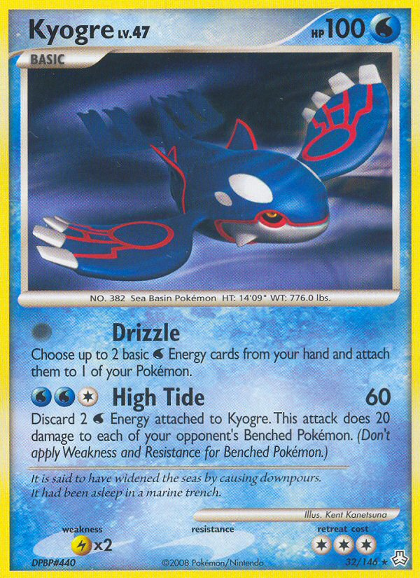 Kyogre (32/146) [Diamond & Pearl: Legends Awakened] | Jomio and Rueliete's Cards and Comics