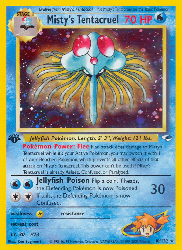 Misty's Tentacruel (10/132) [Gym Heroes 1st Edition] | Jomio and Rueliete's Cards and Comics
