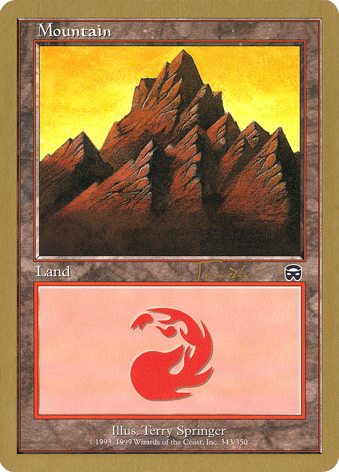 Mountain (jt343) (Jan Tomcani) (MMQ) [World Championship Decks 2001] | Jomio and Rueliete's Cards and Comics
