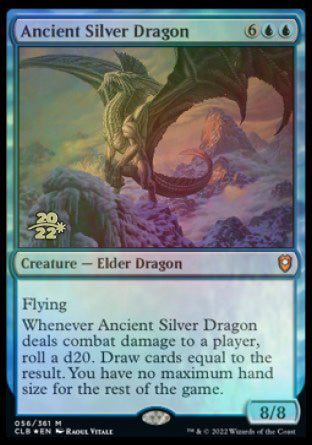 Ancient Silver Dragon [Commander Legends: Battle for Baldur's Gate Prerelease Promos] | Jomio and Rueliete's Cards and Comics