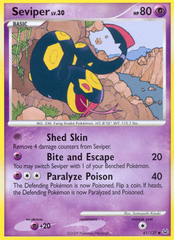 Seviper (61/127) [Platinum: Base Set] | Jomio and Rueliete's Cards and Comics