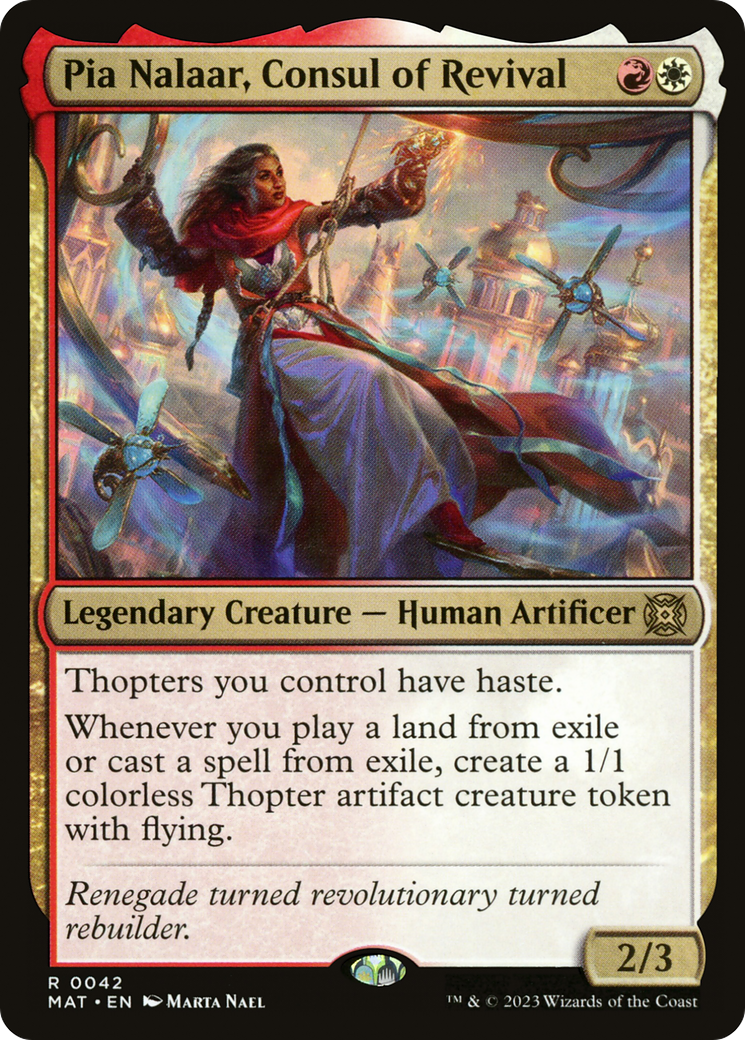 Pia Nalaar, Consul of Revival [March of the Machine: The Aftermath] | Jomio and Rueliete's Cards and Comics