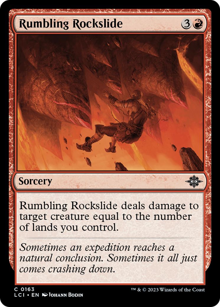 Rumbling Rockslide [The Lost Caverns of Ixalan] | Jomio and Rueliete's Cards and Comics