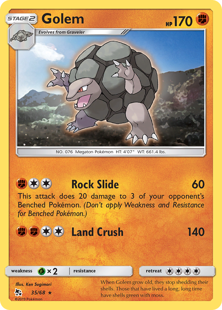 Golem (35/68) [Sun & Moon: Hidden Fates] | Jomio and Rueliete's Cards and Comics