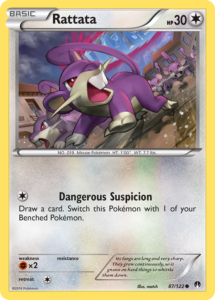 Rattata (87/122) [XY: BREAKpoint] | Jomio and Rueliete's Cards and Comics