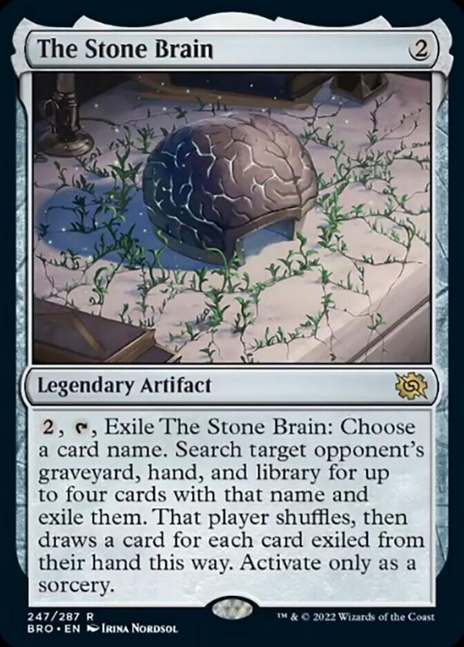 The Stone Brain [The Brothers' War] | Jomio and Rueliete's Cards and Comics