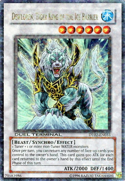 Dewloren, Tiger King of the Ice Barrier [DT02-EN033] Ultra Rare | Jomio and Rueliete's Cards and Comics