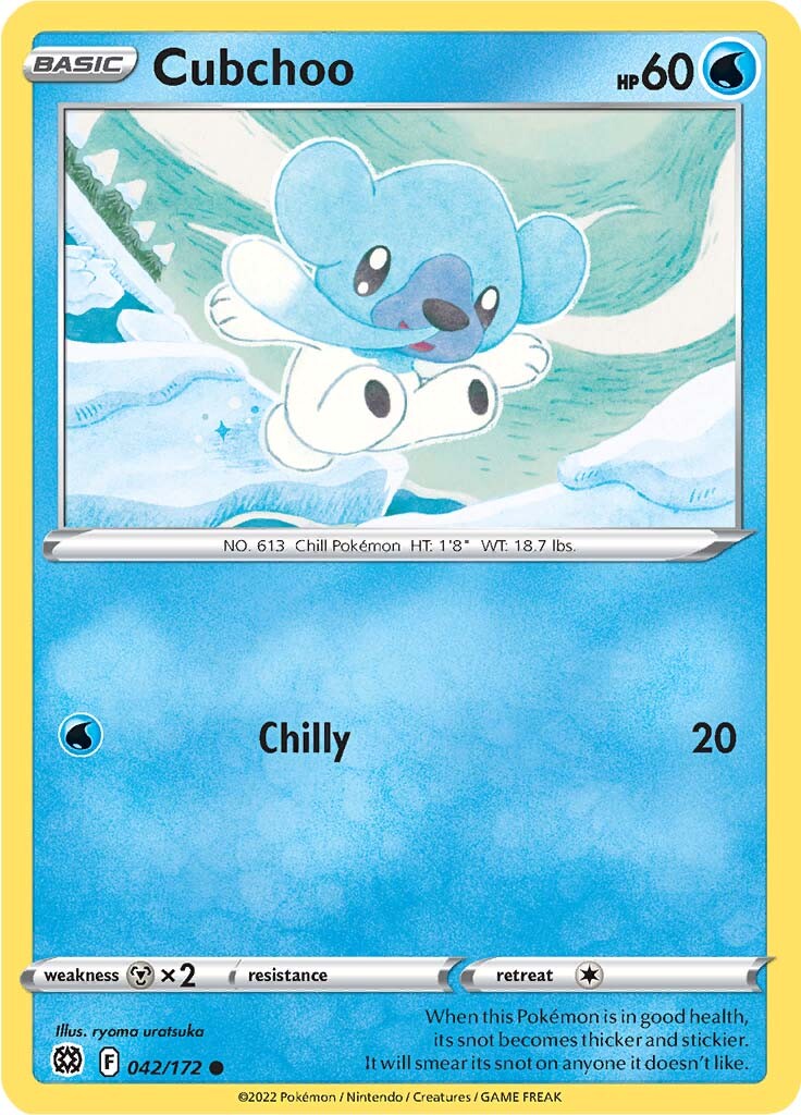 Cubchoo (042/172) [Sword & Shield: Brilliant Stars] | Jomio and Rueliete's Cards and Comics
