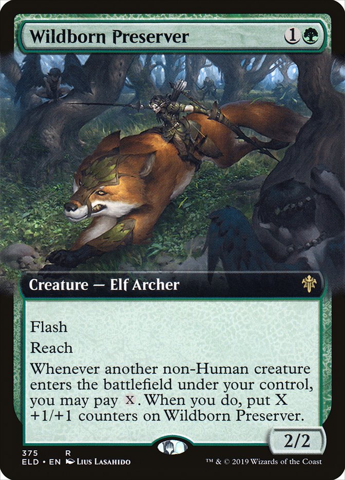 Wildborn Preserver (Extended Art) [Throne of Eldraine] | Jomio and Rueliete's Cards and Comics