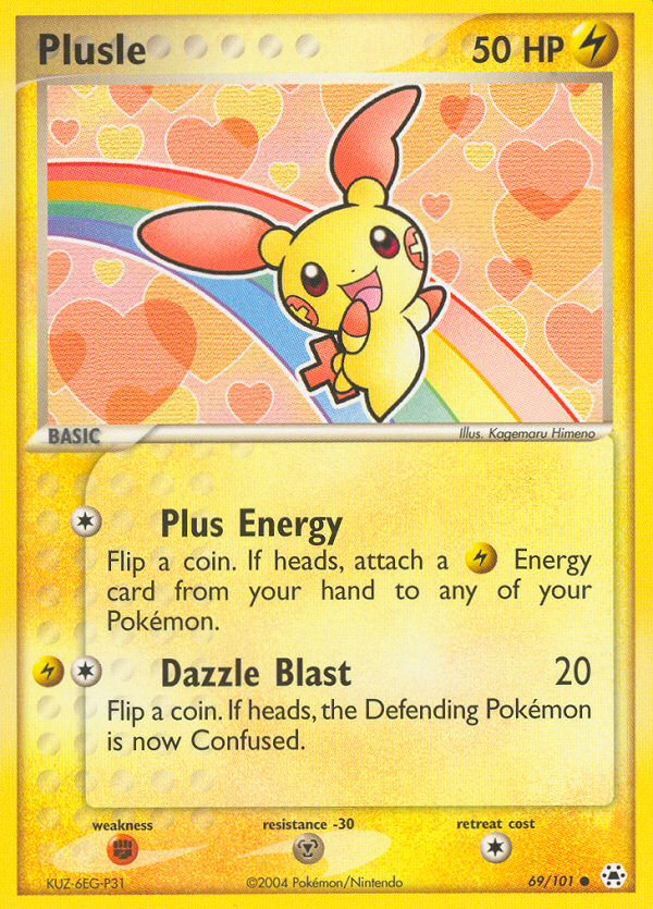 Plusle (69/101) [EX: Hidden Legends] | Jomio and Rueliete's Cards and Comics