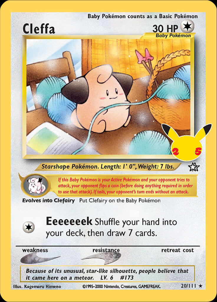 Cleffa (20/111) [Celebrations: 25th Anniversary - Classic Collection] | Jomio and Rueliete's Cards and Comics