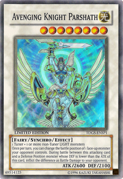 Avenging Knight Parshath [TDGS-ENSP1] Super Rare | Jomio and Rueliete's Cards and Comics