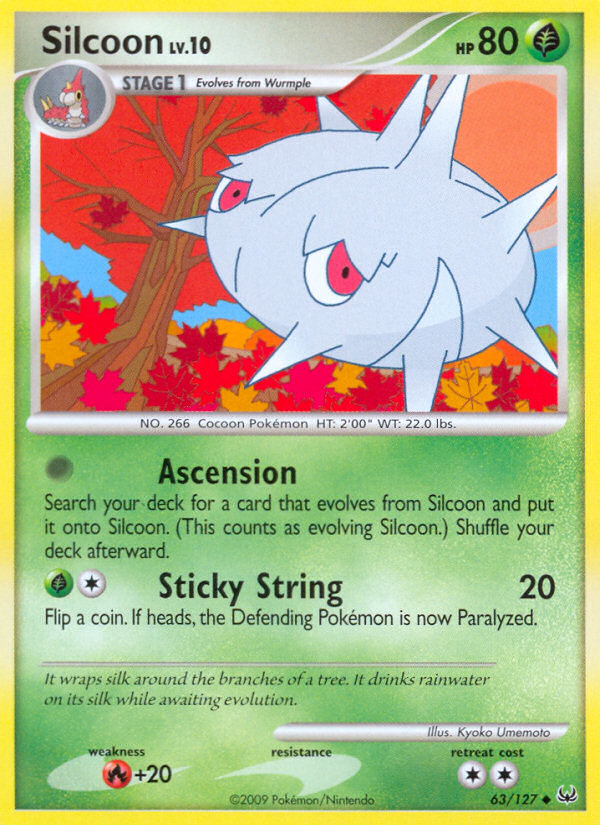 Silcoon (63/127) [Platinum: Base Set] | Jomio and Rueliete's Cards and Comics