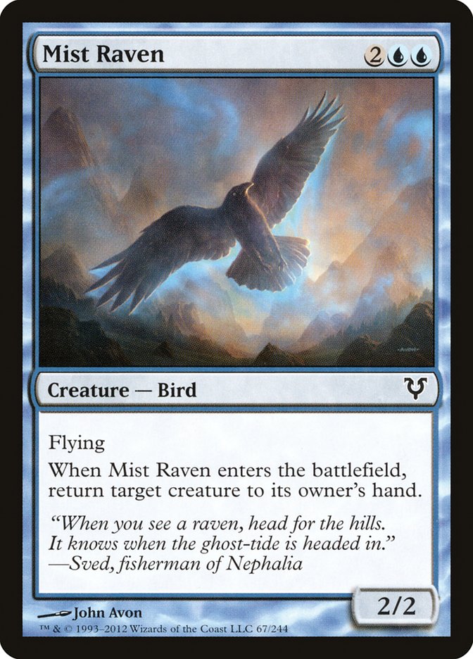 Mist Raven [Avacyn Restored] | Jomio and Rueliete's Cards and Comics