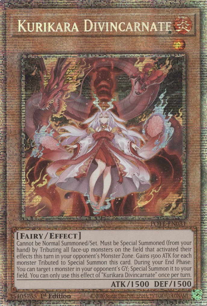 Kurikara Divincarnate [POTE-EN031] Starlight Rare | Jomio and Rueliete's Cards and Comics