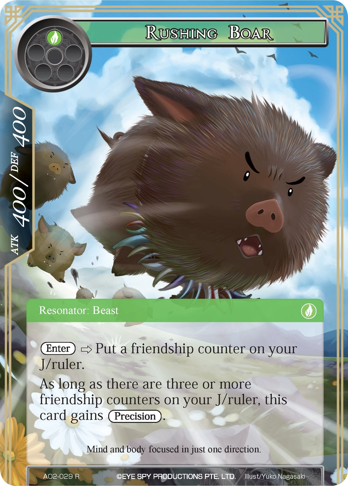 Rushing Boar (AO2-029) [Alice Origin II] | Jomio and Rueliete's Cards and Comics