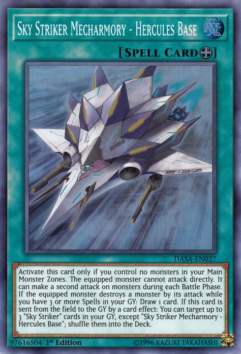 Sky Striker Mecharmory - Hercules Base [DASA-EN037] Super Rare | Jomio and Rueliete's Cards and Comics