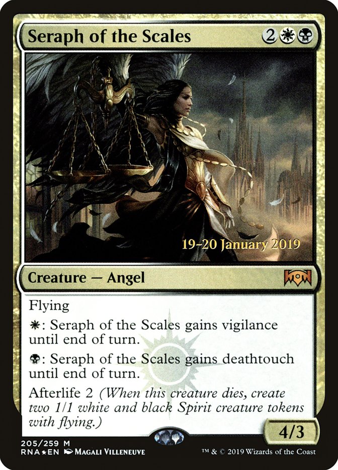 Seraph of the Scales [Ravnica Allegiance Prerelease Promos] | Jomio and Rueliete's Cards and Comics