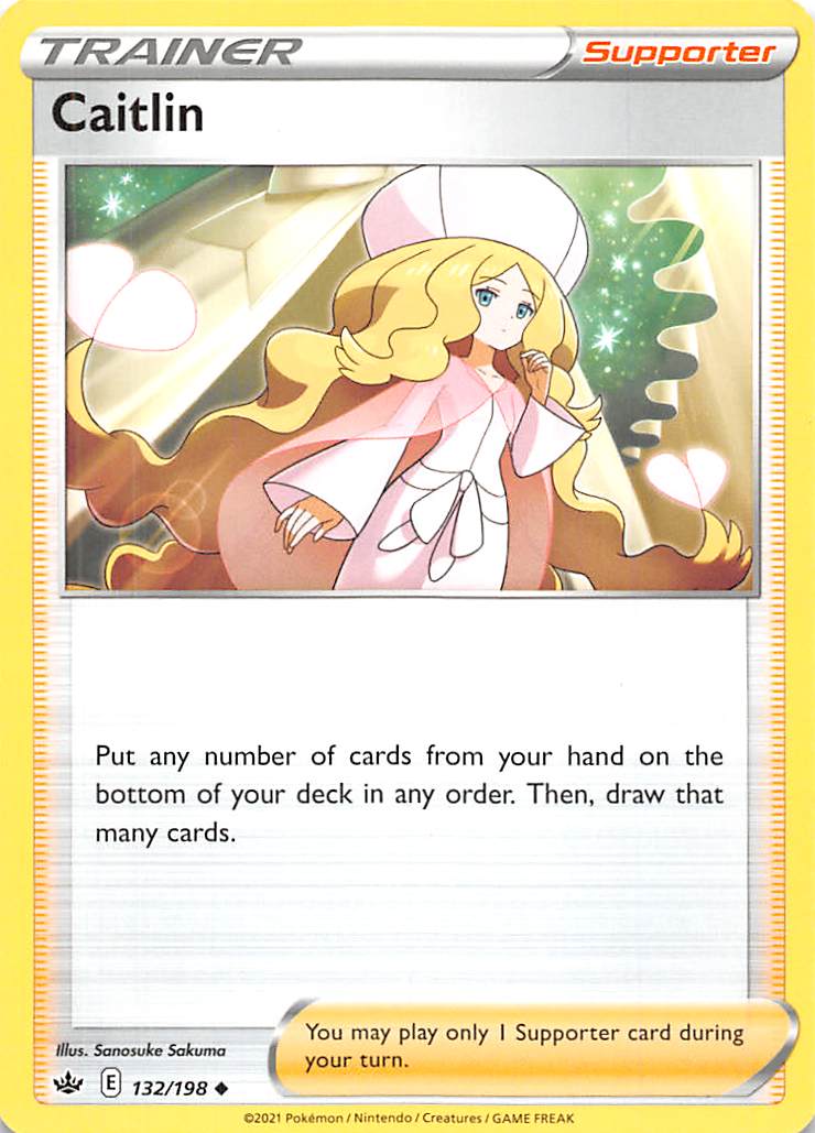 Caitlin (132/198) [Sword & Shield: Chilling Reign] | Jomio and Rueliete's Cards and Comics
