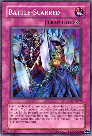 Battle-Scarred [DR1-EN259] Common | Jomio and Rueliete's Cards and Comics
