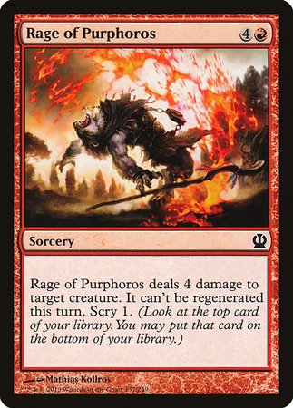 Rage of Purphoros [Theros] | Jomio and Rueliete's Cards and Comics