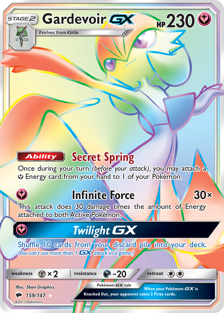 Gardevoir GX (159/147) [Sun & Moon: Burning Shadows] | Jomio and Rueliete's Cards and Comics