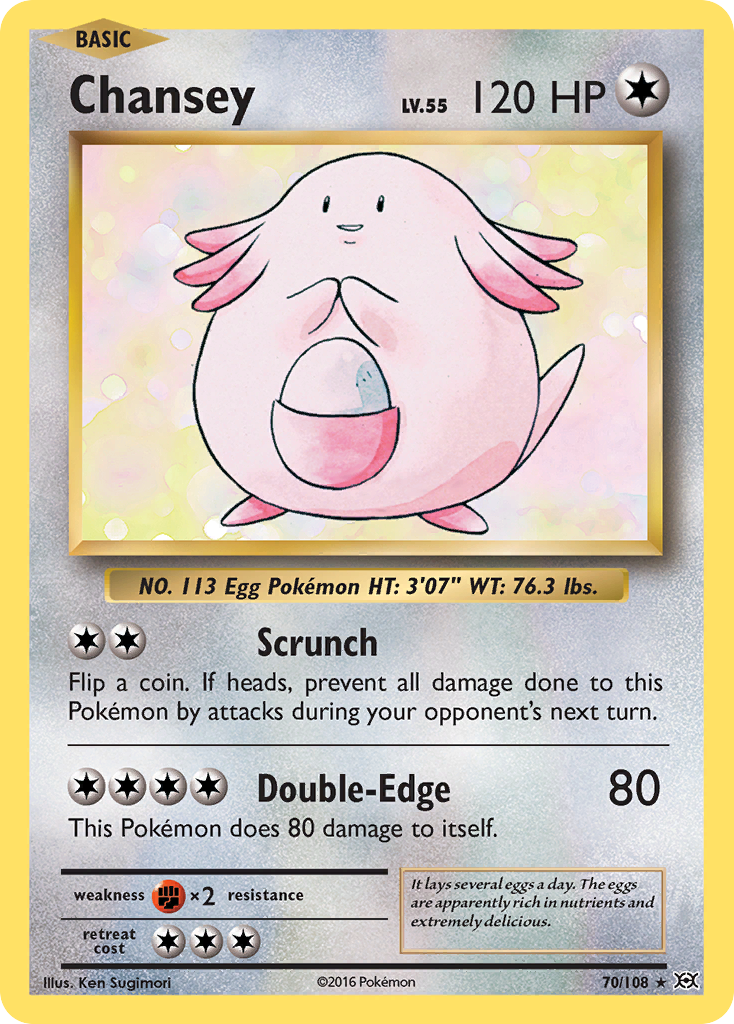 Chansey (70/108) [XY: Evolutions] | Jomio and Rueliete's Cards and Comics