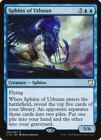 Sphinx of Uthuun [Commander 2018] | Jomio and Rueliete's Cards and Comics