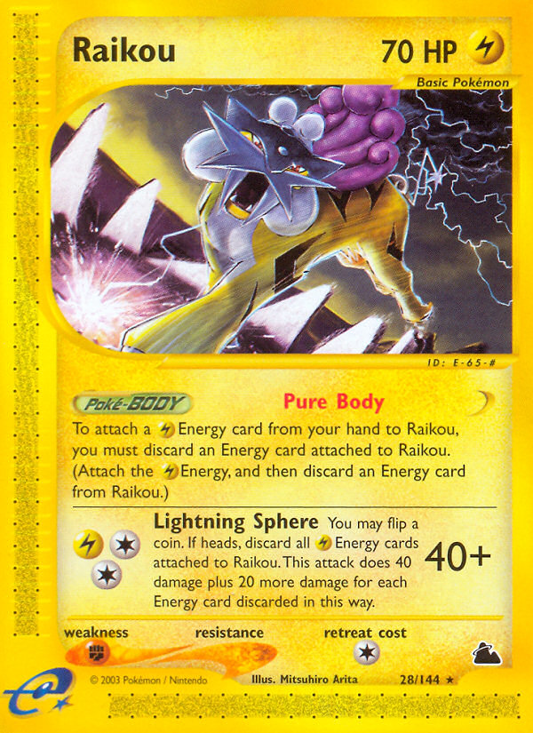 Raikou (28/144) [Skyridge] | Jomio and Rueliete's Cards and Comics