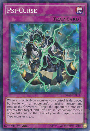 Psi-Curse (Shatterfoil) [BP03-EN217] Common | Jomio and Rueliete's Cards and Comics