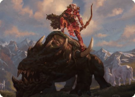 Meria's Outrider Art Card [Dominaria United Art Series] | Jomio and Rueliete's Cards and Comics