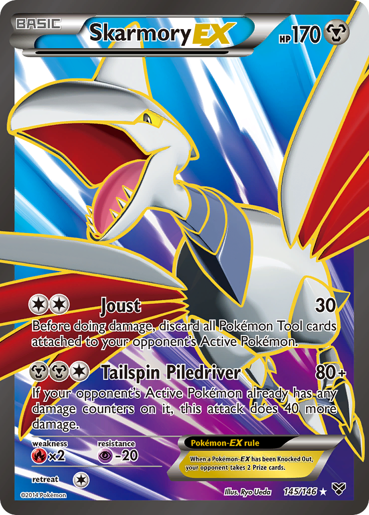 Skarmory EX (145/146) [XY: Base Set] | Jomio and Rueliete's Cards and Comics