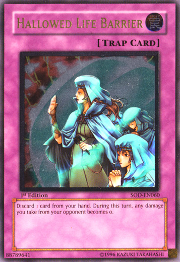 Hallowed Life Barrier (UTR) [SOD-EN060] Ultimate Rare | Jomio and Rueliete's Cards and Comics