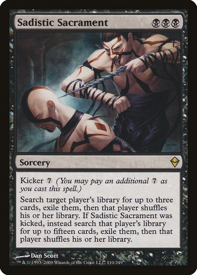 Sadistic Sacrament [Zendikar] | Jomio and Rueliete's Cards and Comics
