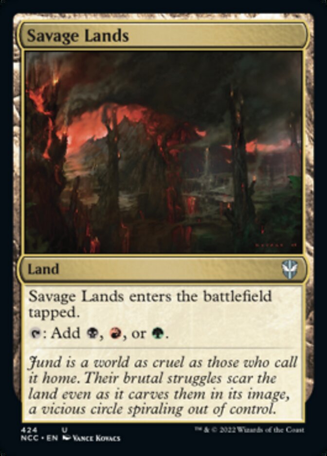 Savage Lands [Streets of New Capenna Commander] | Jomio and Rueliete's Cards and Comics