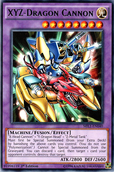 XYZ-Dragon Cannon [MIL1-EN040] Rare | Jomio and Rueliete's Cards and Comics